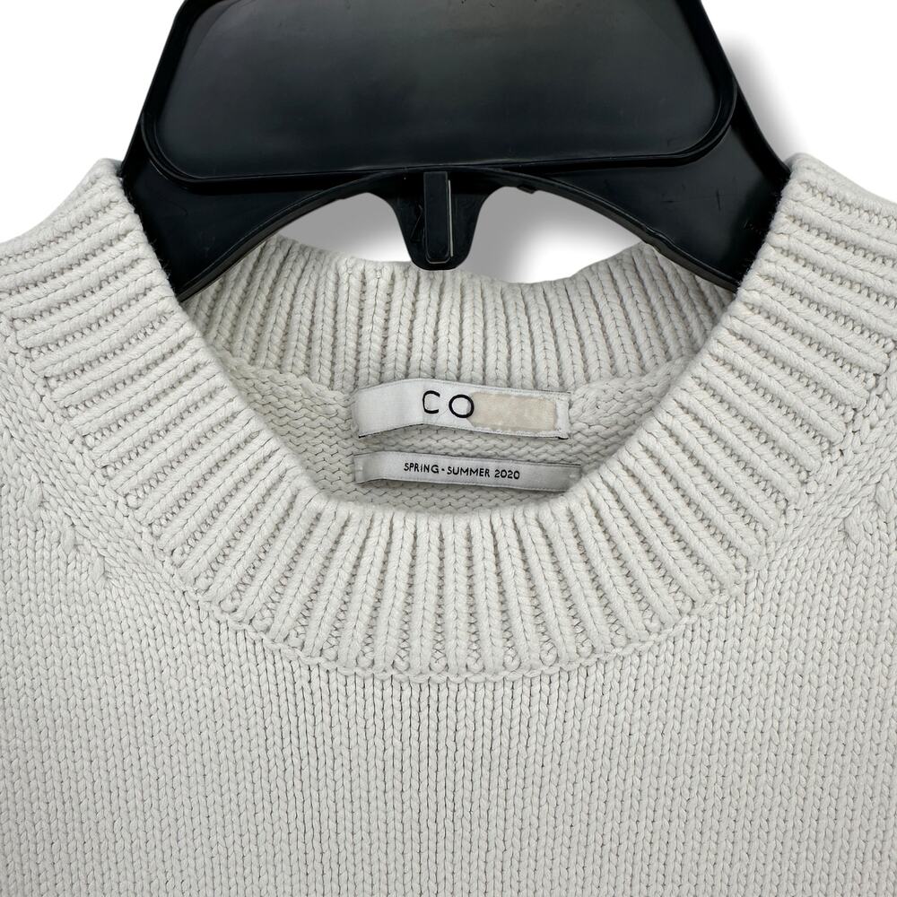 CO Long Sleeveless Knit Sweater Side Slits Womens Size Small 2020 - Picture 2 of 7